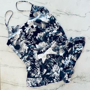 VICTORIA’S SECRET Black Floral Cami/Shorts Sleep Set